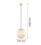 Pendant lamps spheres - Argon PALOMA 8515 glass, brass - product 5