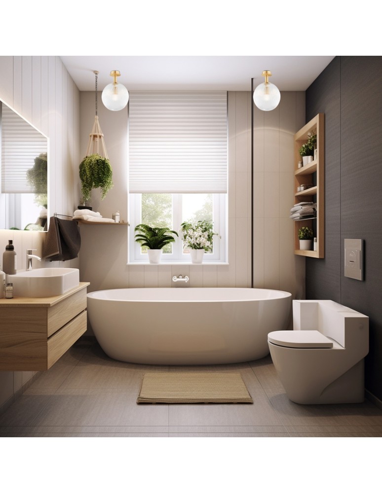 Ceiling lamps spheres - Argon PALOMA 8516 glass, brass - product kolory-swiatla.pl 3