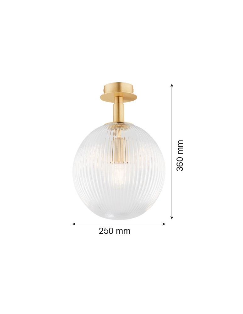 Ceiling lamps spheres - Argon PALOMA 8516 glass, brass - product kolory-swiatla.pl 6