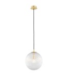 Pendant lamps spheres - Argon PALOMA 8517 glass, brass - product 1