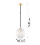 Pendant lamps spheres - Argon PALOMA 8517 glass, brass - product 5