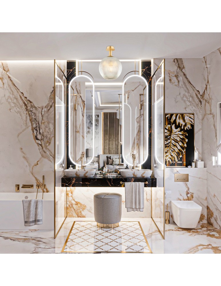 Ceiling lamps spheres - Argon PALOMA 8518 glass, brass - product kolory-swiatla.pl 3