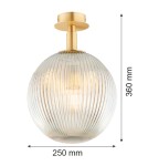 Ceiling lamps spheres - Argon PALOMA 8518 glass, brass - product 6
