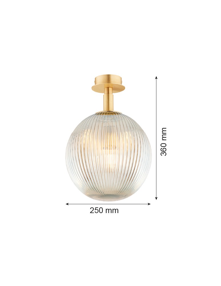 Ceiling lamps spheres - Argon PALOMA 8518 glass, brass - product kolory-swiatla.pl 6
