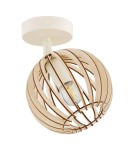 Argon PARULA kinkiet 1 pł. / plafon 1 pł. 1x7W (max) jasny brąz beż 8275