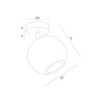 Argon PARULA kinkiet 1 pł. / plafon 1 pł. 1x7W (max) jasny brąz beż 8275