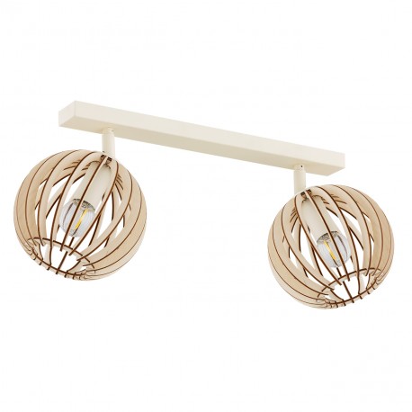 Argon PARULA plafon 2 pł. 2x7W (max) jasny brąz beż 7163