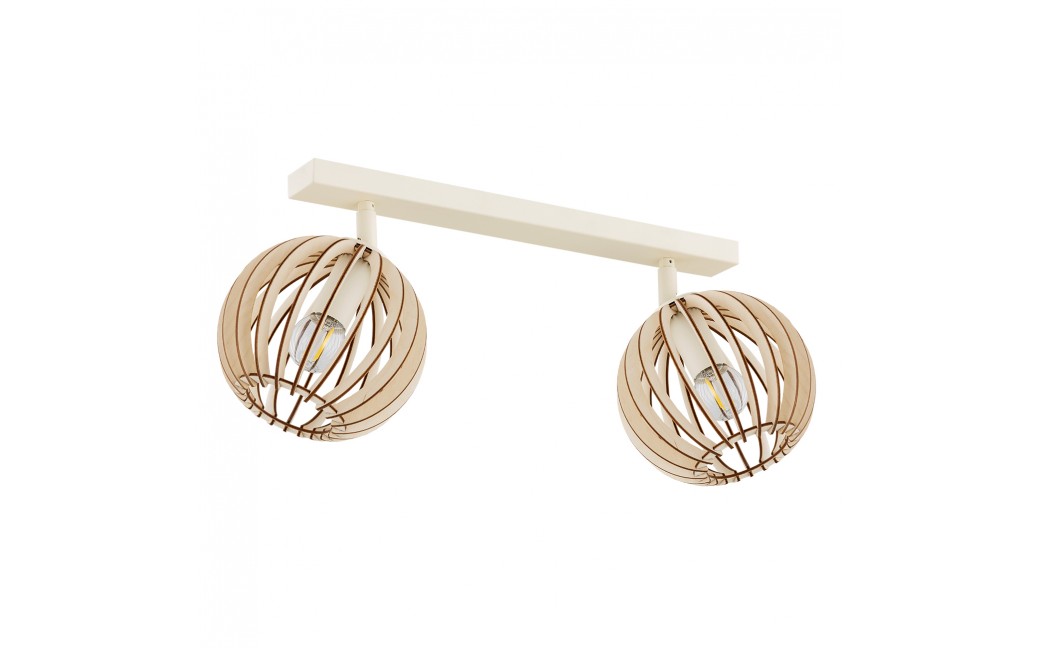 Argon PARULA plafon 2 pł. 2x7W (max) jasny brąz beż 7163