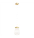 Single pendant lamps - Argon PASADENA 1 fl. pendant lamp 1x15W (max) white gloss brass 8004 - product 1