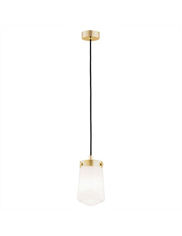 Argon PASADENA 1 fl. pendant lamp 1x15W (max) white gloss brass 8004