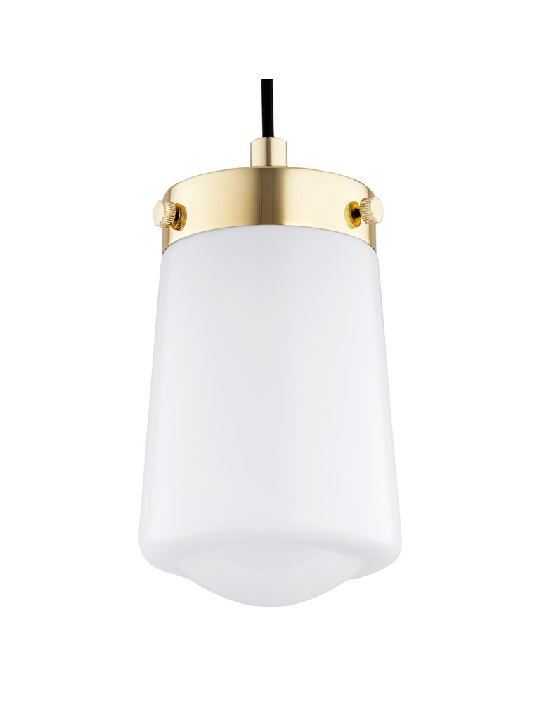 Single pendant lamps - Argon PASADENA 1 fl. pendant lamp 1x15W (max) white gloss brass 8004 - product kolory-swiatla.pl 3