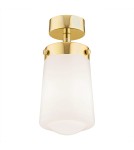 Bathroom ceiling lamps - Argon PASADENA plafond 1 fl. 1x15W (max) white gloss IP44 brass 8005 - product 1