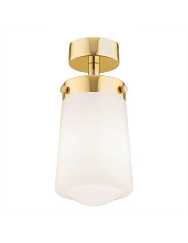 Argon PASADENA plafond 1 fl. 1x15W (max) white gloss IP44 brass 8005