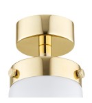 Bathroom ceiling lamps - Argon PASADENA plafond 1 fl. 1x15W (max) white gloss IP44 brass 8005 - product 4