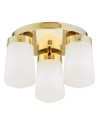 Argon PASADENA plafond 3 fl. 3x15W (max) gloss white IP44 brass 6165