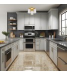 Bathroom ceiling lamps - Argon PASADENA plafond 3 fl. 3x15W (max) gloss white IP44 brass 6165 - product 2