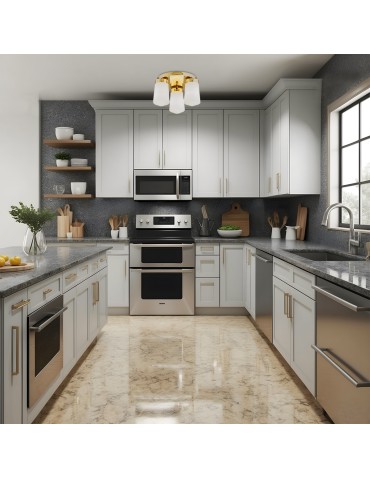 Argon PASADENA plafon 3 pł. 3x15W (max) biały połysk IP44 mosiądz 6165 - produkt 2