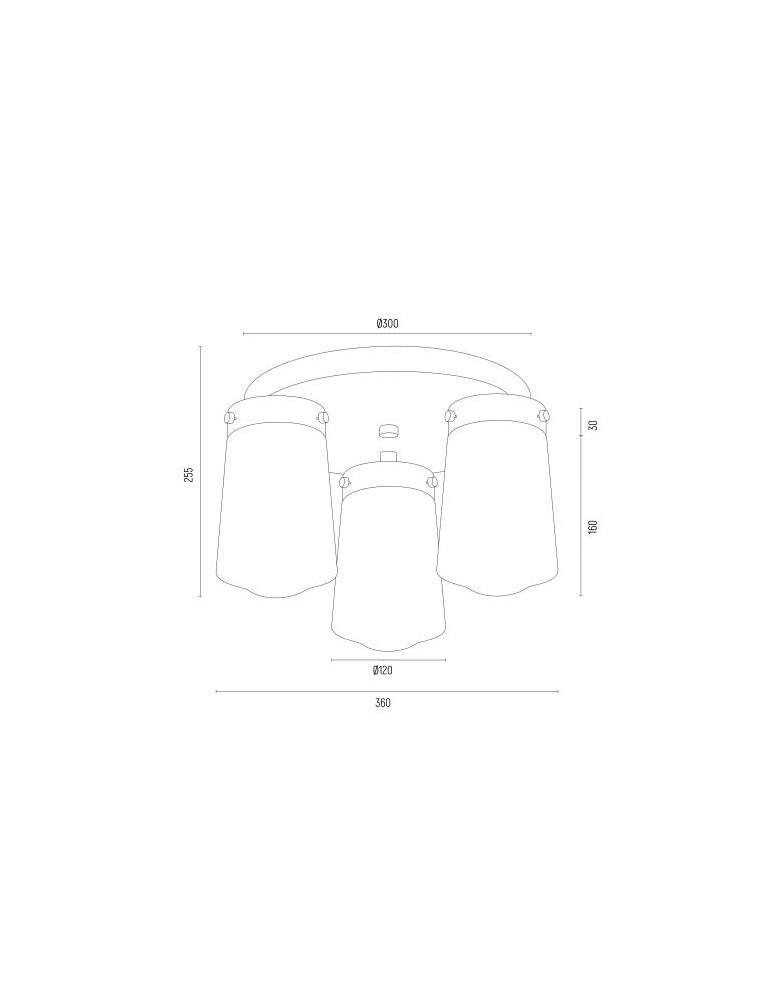 Bathroom ceiling lamps - Argon PASADENA plafond 3 fl. 3x15W (max) gloss white IP44 brass 6165 - product kolory-swiatla.pl 6