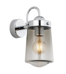 Bathroom wall lamps - Argon PASADENA wall lamp 1 pł. 1x15W (max) smoky IP44 chrome 4718 - product 1
