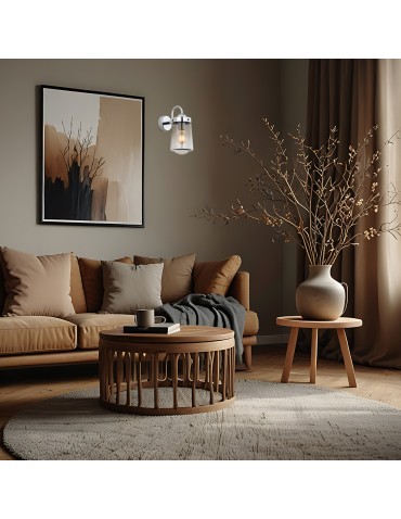 Argon PASADENA wall lamp 1 pł. 1x15W (max) smoky IP44 chrome 4718 - product 2