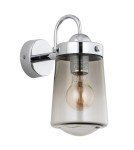 Bathroom wall lamps - Argon PASADENA wall lamp 1 pł. 1x15W (max) smoky IP44 chrome 4718 - product 3