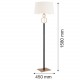 Argon PERSEO l. podłogowa 1 pł. 1x15W (max) śmietankowy czarny 8309