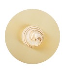 Designer wall lamps - Argon PIAVA 8449 wall lamp / plafond 1 pł. shade white and brown (marble), elements brass glass, brass - product 1