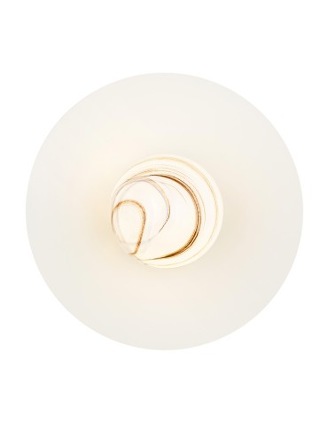 Argon PIAVA 8445 wall lamp / plafond 1 pł., shade white-brown (marble), elements cream white glass, lacquered steel - product 2