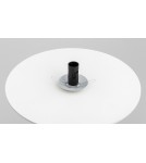 Designer wall lamps - Argon PIAVA 8445 wall lamp / plafond 1 pł., shade white-brown (marble), elements cream white glass, lacquered steel - product 7