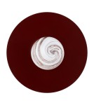 Designer wall lamps - Argon PIAVA 8446 wall lamp / plafond 1 pł., shade white and brown (marble), elements chocolate brown glass, lacquered steel - product 3