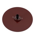 Designer wall lamps - Argon PIAVA 8446 wall lamp / plafond 1 pł., shade white and brown (marble), elements chocolate brown glass, lacquered steel - product 6