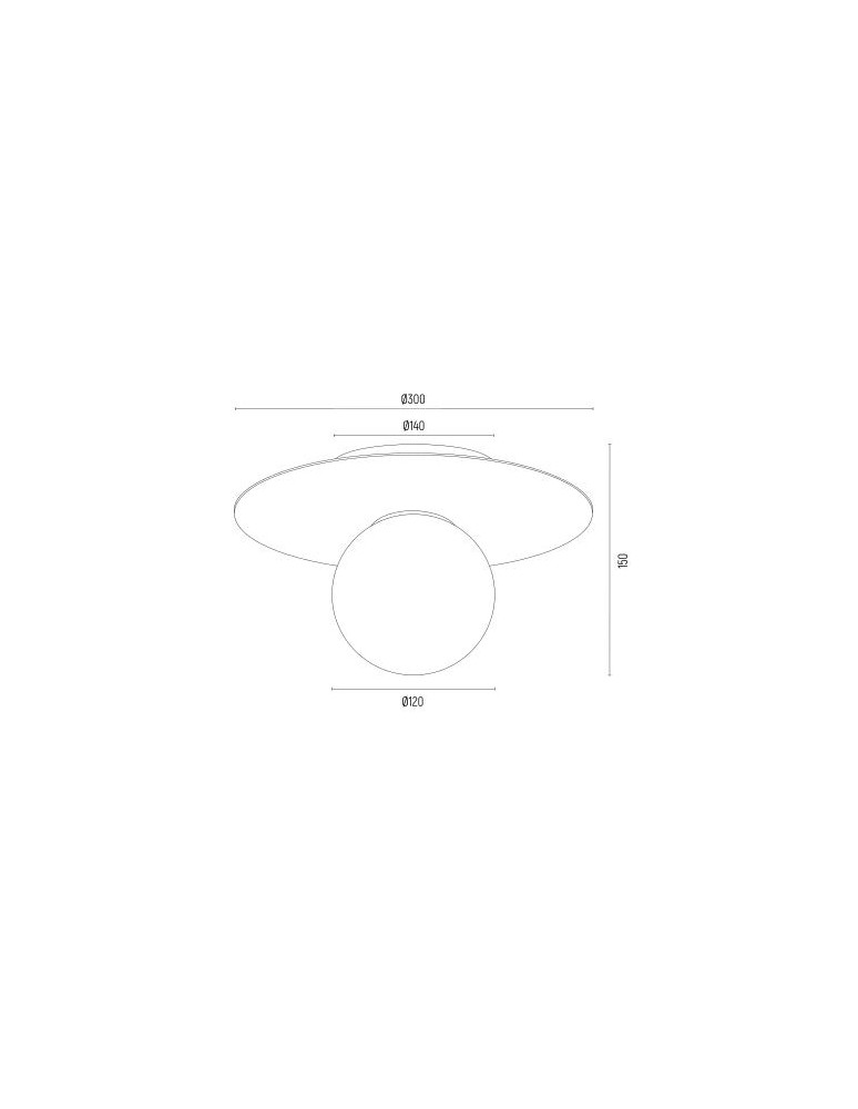 Designer wall lamps - Argon PIAVA 8446 wall lamp / plafond 1 pł., shade white and brown (marble), elements chocolate brown glass, lacquered steel - product kolory-swiatla.pl 8