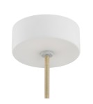 Single pendant lamps - Argon PIAVA 8443 1-fl. pendant lamp, white-brown (marble) lampshade, white glass cream elements, lacquered steel - product 4