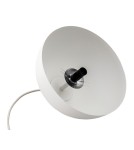 Single pendant lamps - Argon PIAVA 8443 1-fl. pendant lamp, white-brown (marble) lampshade, white glass cream elements, lacquered steel - product 5