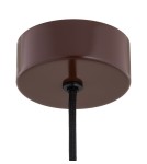 Single pendant lamps - Argon PIAVA 8444 1-fl. pendant lamp, white and brown (marble) lampshade, chocolate brown glass elements, lacquered steel - product 4