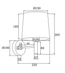 Classic wall lamps - Argon PONTE PLUS wall lamp 1 pł. 1x15W (max) green dark brass 8105 - product 5