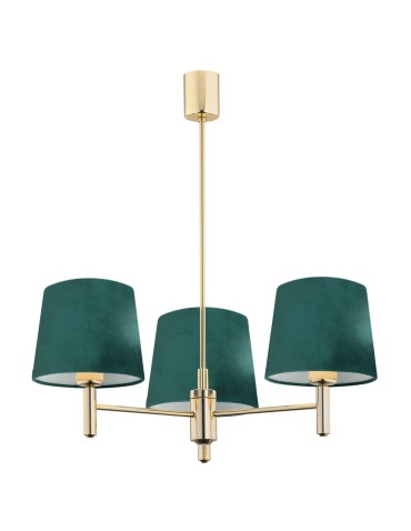 Argon PONTE PLUS 3 fl. chandelier 3x15W (max) green dark brass 6192