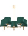 Argon PONTE PLUS chandelier 5 fl. 5x15W (max) green dark brass 2145