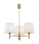 3-point chandelier - Argon PONTE PLUS 3 fl. chandelier 3x15W (max) cream dark brass 6110 - product 1
