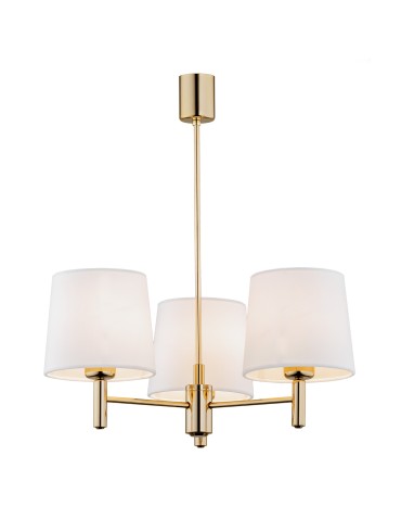 Argon PONTE PLUS 3 fl. chandelier 3x15W (max) cream dark brass 6110