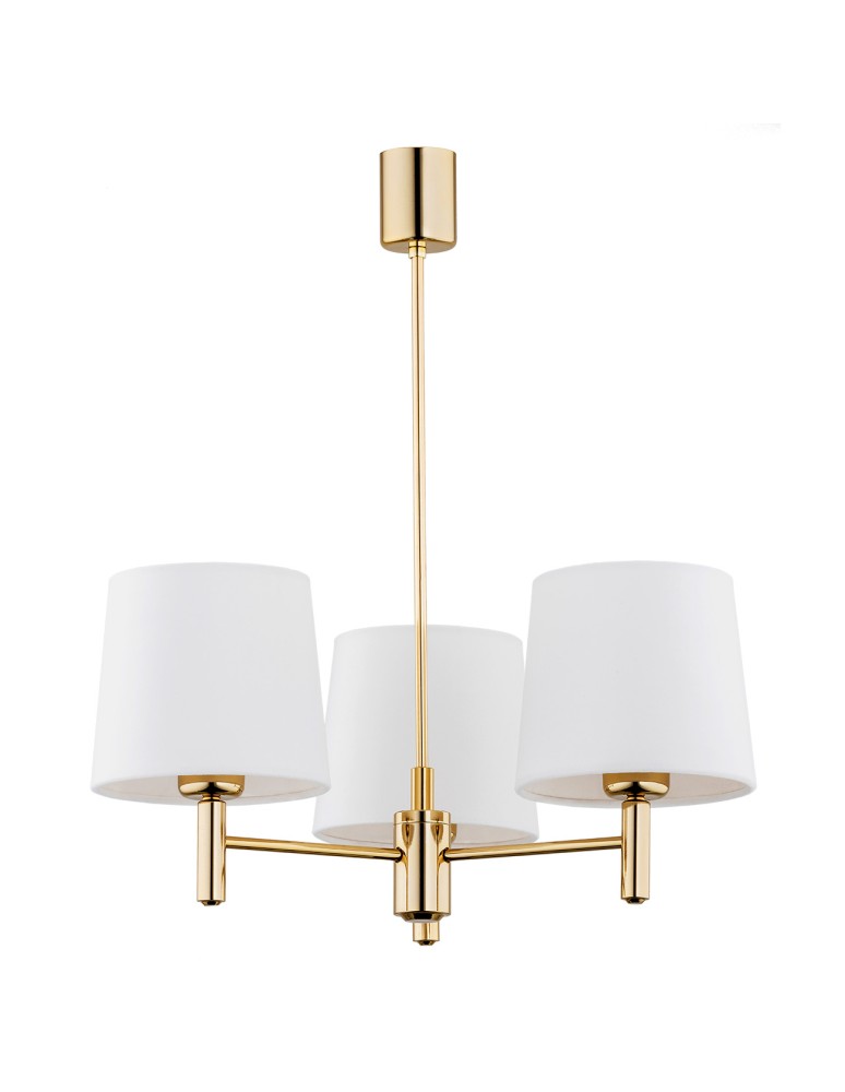 3-point chandelier - Argon PONTE PLUS 3 fl. chandelier 3x15W (max) cream dark brass 6110 - product kolory-swiatla.pl 4