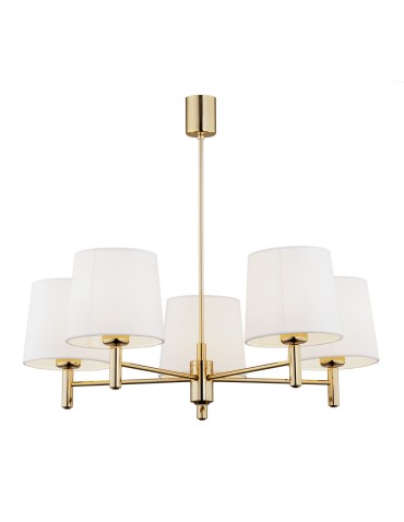 Argon PONTE PLUS chandelier 5 fl. 5x15W (max) cream dark brass 2106