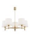 Argon PONTE PLUS chandelier 5 fl. 5x15W (max) cream dark brass 2106