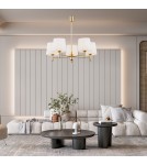 5-point chandeliers - Argon PONTE PLUS chandelier 5 fl. 5x15W (max) cream dark brass 2106 - product 2