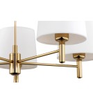 5-point chandeliers - Argon PONTE PLUS chandelier 5 fl. 5x15W (max) cream dark brass 2106 - product 3