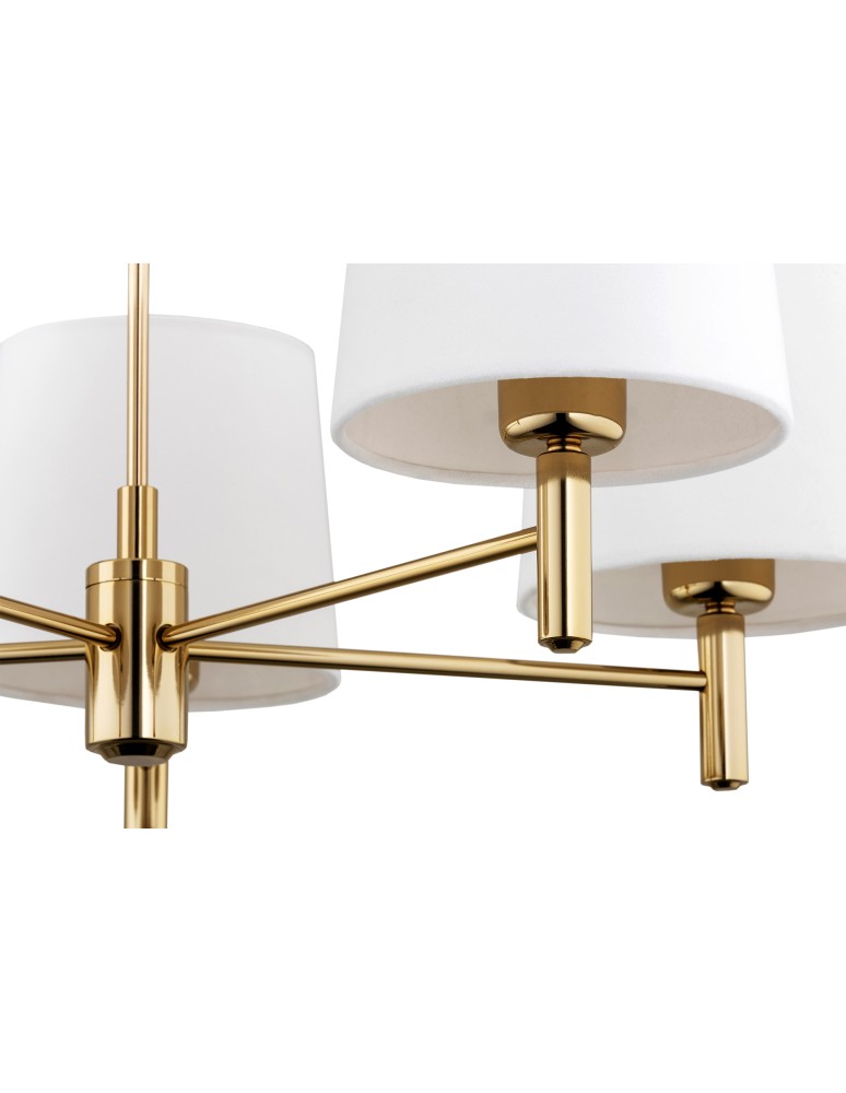 5-point chandeliers - Argon PONTE PLUS chandelier 5 fl. 5x15W (max) cream dark brass 2106 - product kolory-swiatla.pl 3