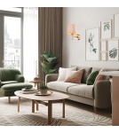 Classic wall lamps - Argon PONTE PLUS wall lamp 1 pł. 1x15W (max) beige dark brass 4727 - product 3