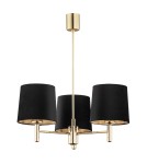 Classic chandeliers - Argon PONTE PLUS 3 fl. chandelier 3x15W (max) black dark brass 6111 - product 1