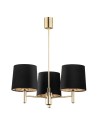 Argon PONTE PLUS 3 fl. chandelier 3x15W (max) black dark brass 6111
