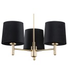 Classic chandeliers - Argon PONTE PLUS 3 fl. chandelier 3x15W (max) black dark brass 6111 - product 3
